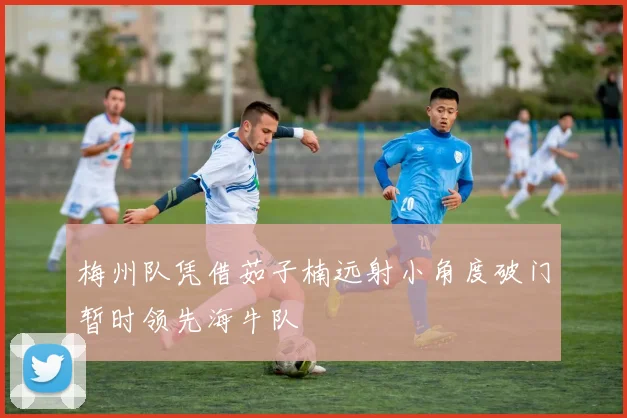 梅州队凭借茹子楠远射小角度破门暂时领先海牛队